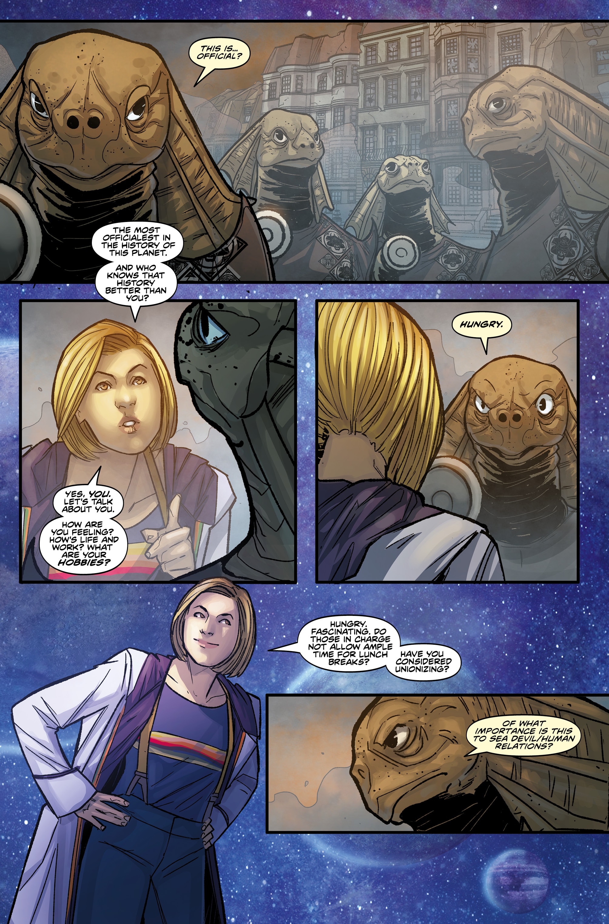 pg 17 - Thirteenth and Tenth Doctor comic