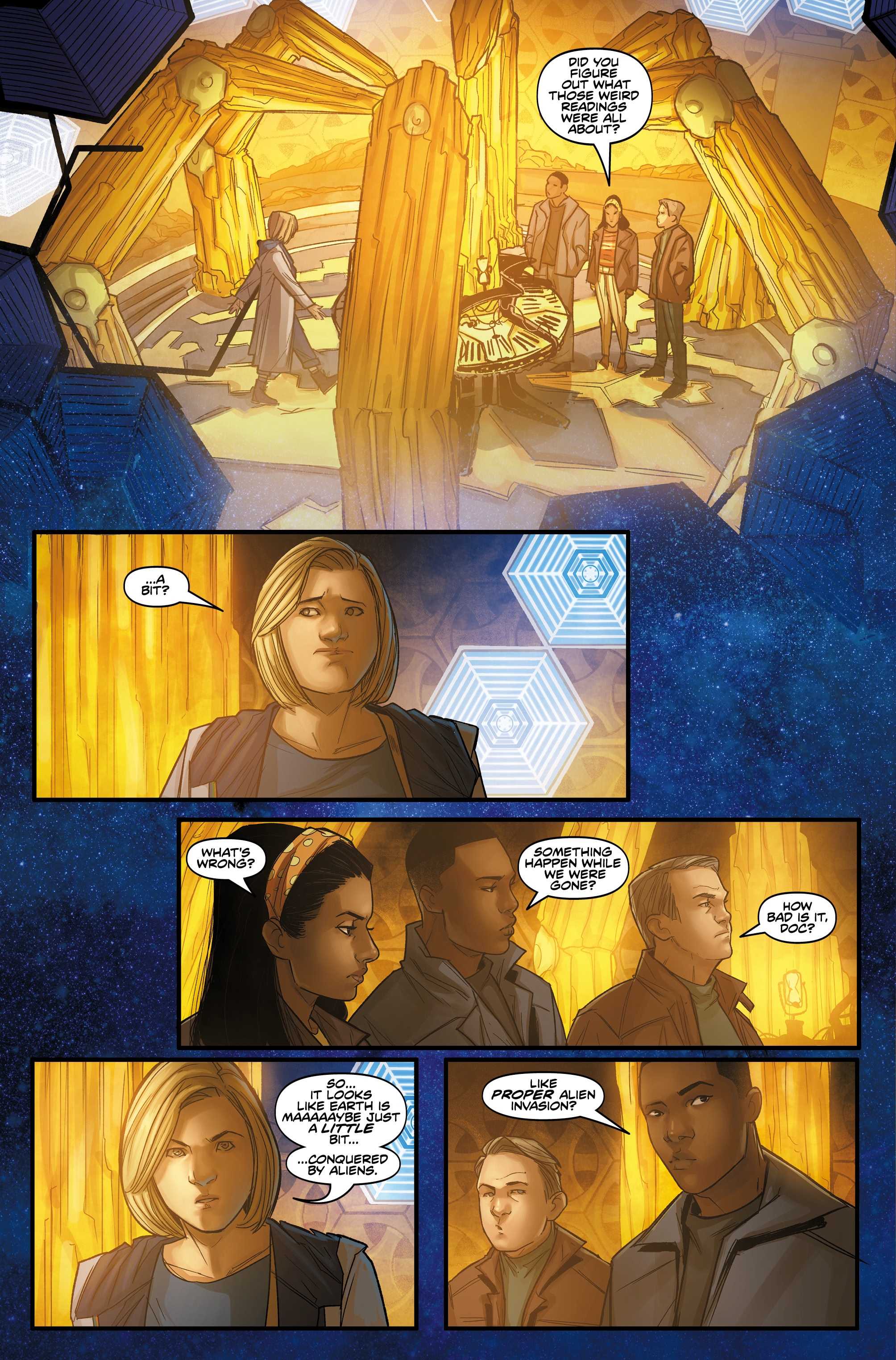 pg 5 - thirteenth and tenth doctor comic