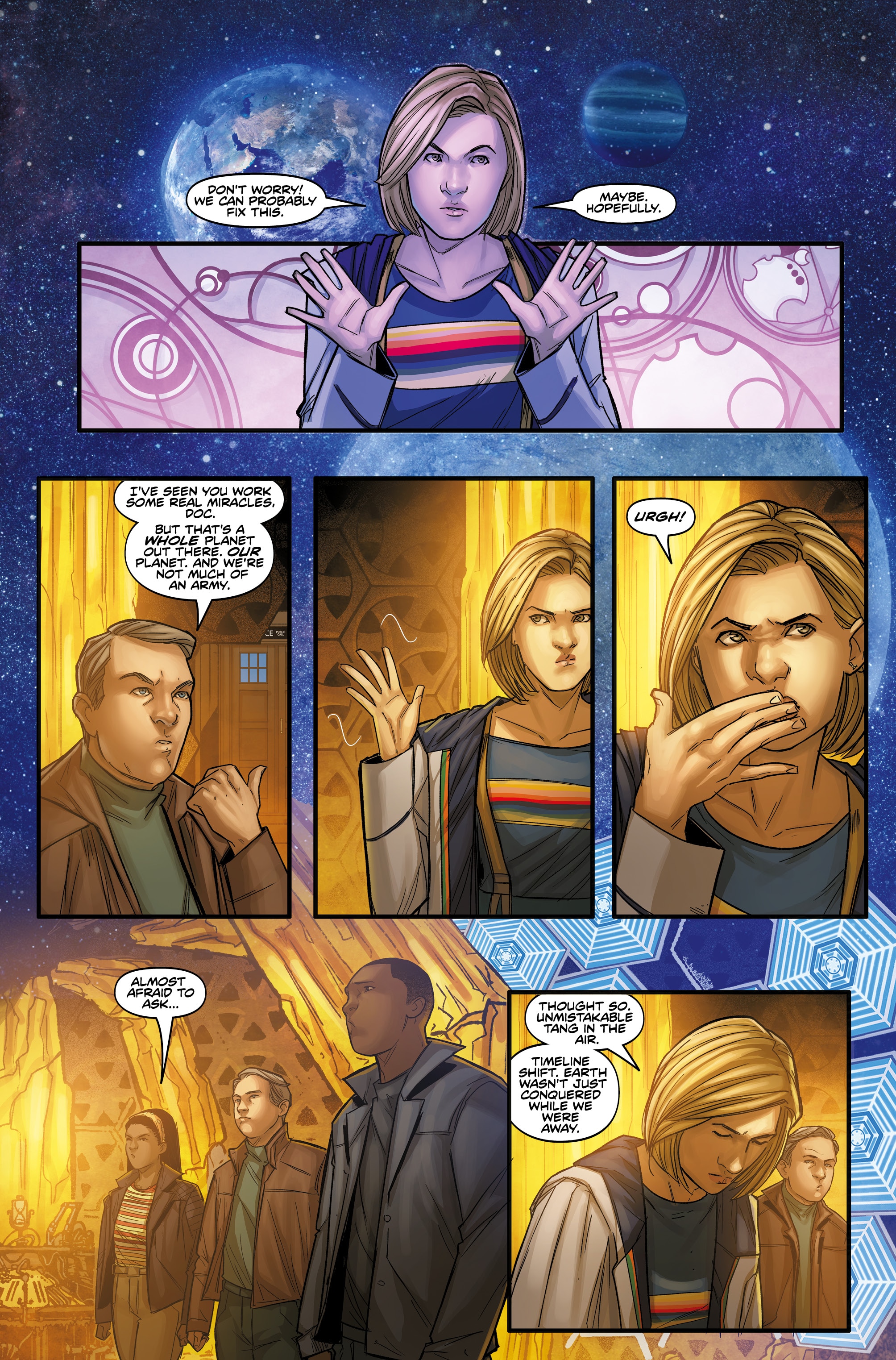 pg 6 - thirteenth and tenth doctor comic