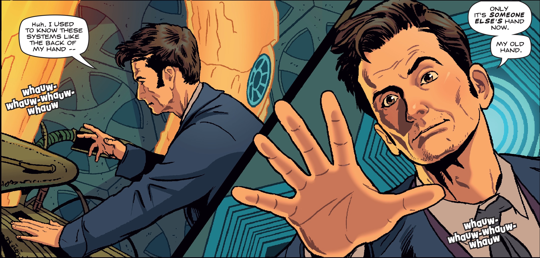 David Tennant as the Fourteenth Doctor in the Doctor Who Magazine comic strip