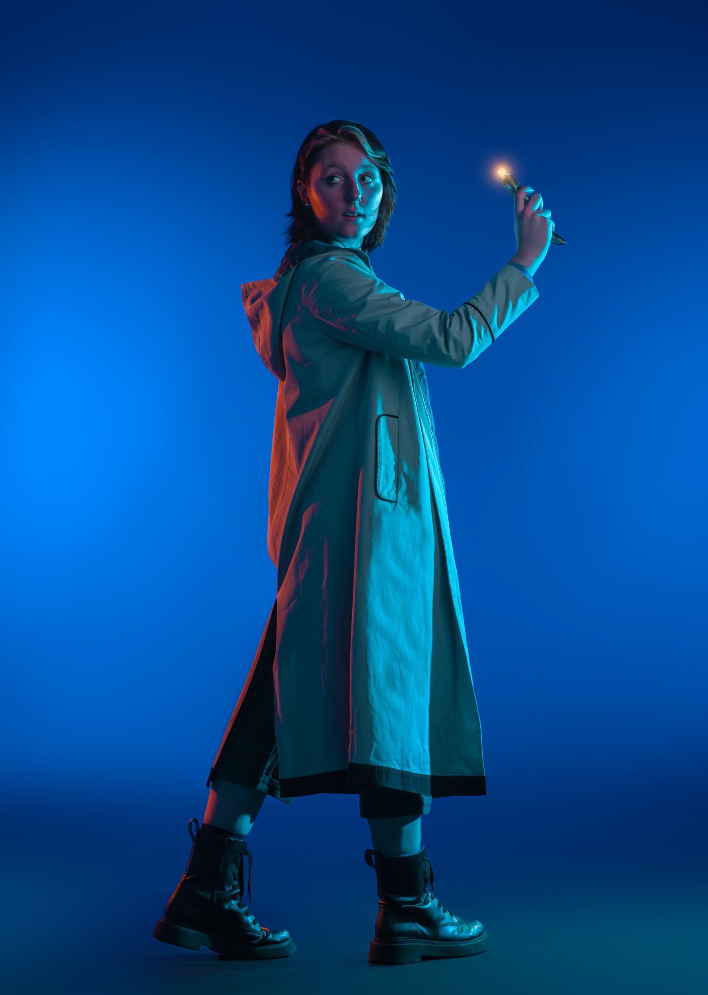 A cosplay of the thirteenth Doctor