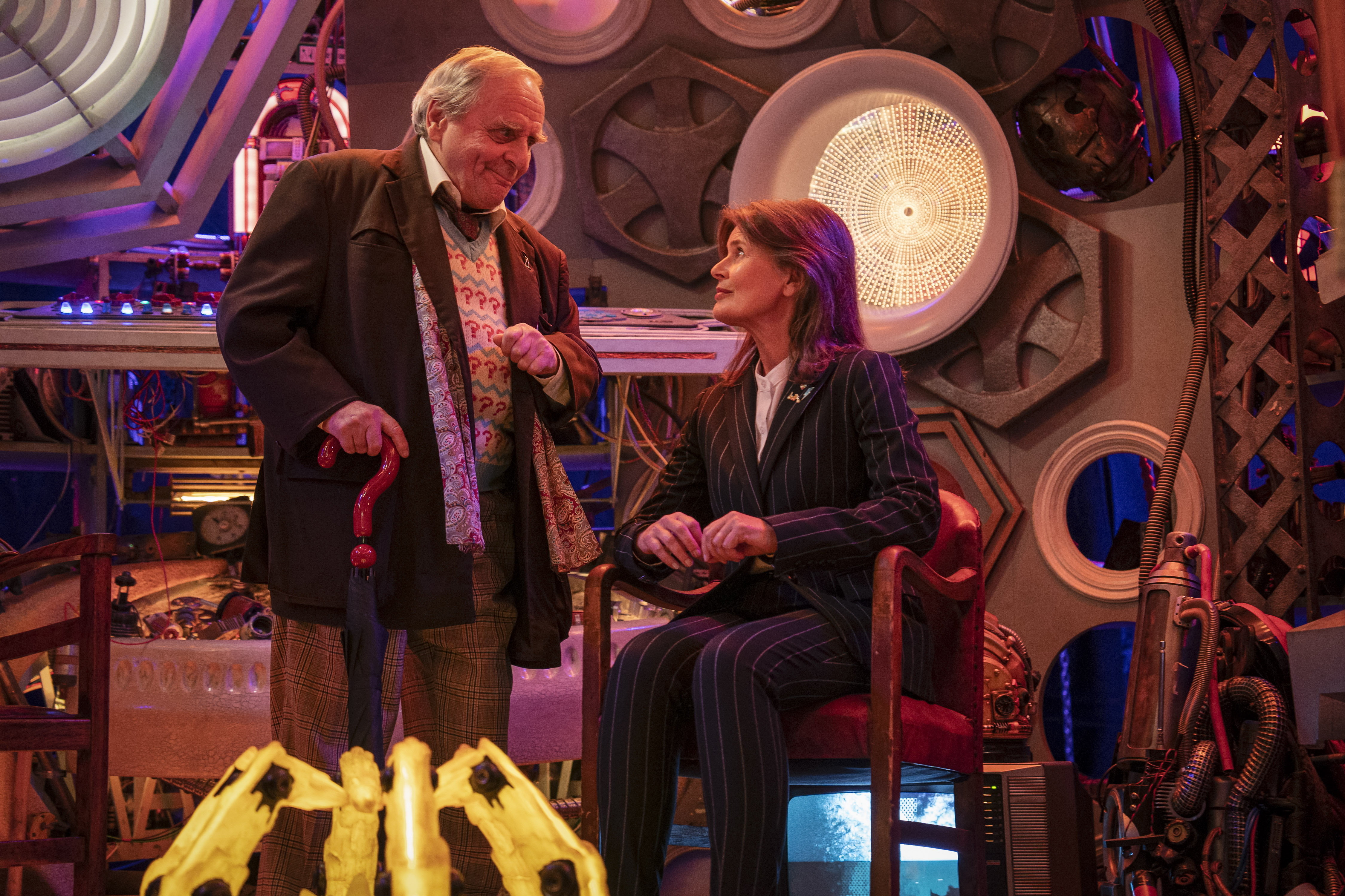 Sylvester McCoy and Sophie Aldred reprising the Seventh Doctor and Ace