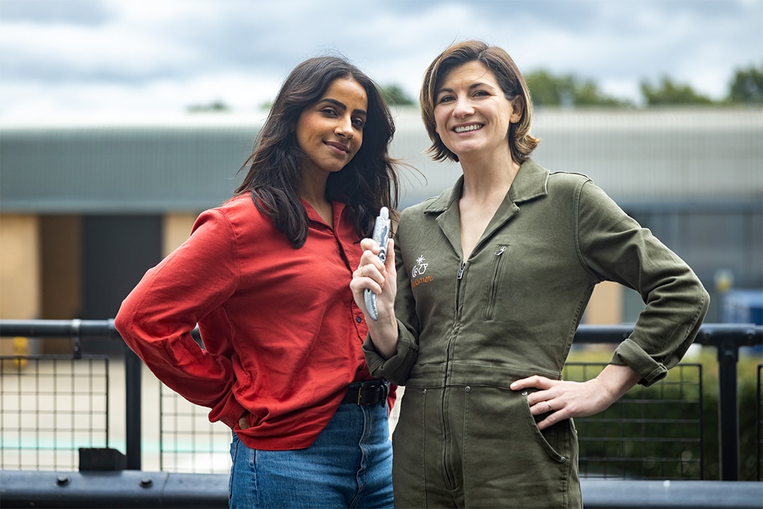 Jodie Whittaker and Mandip Gill