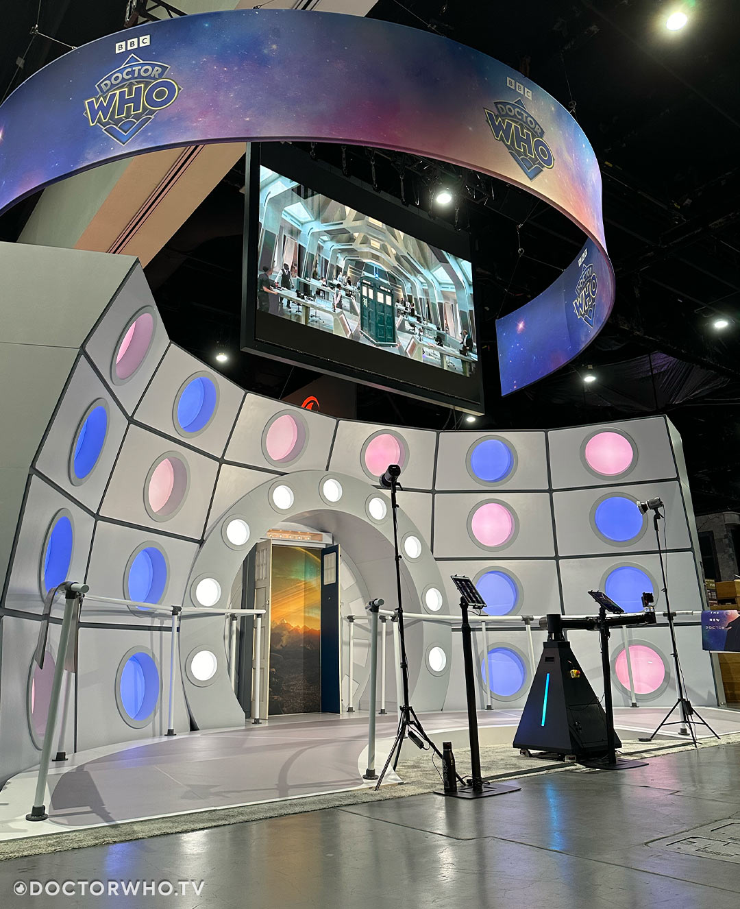 The Fifteenth Doctor's TARDIS, as seen at SDCC 2024.