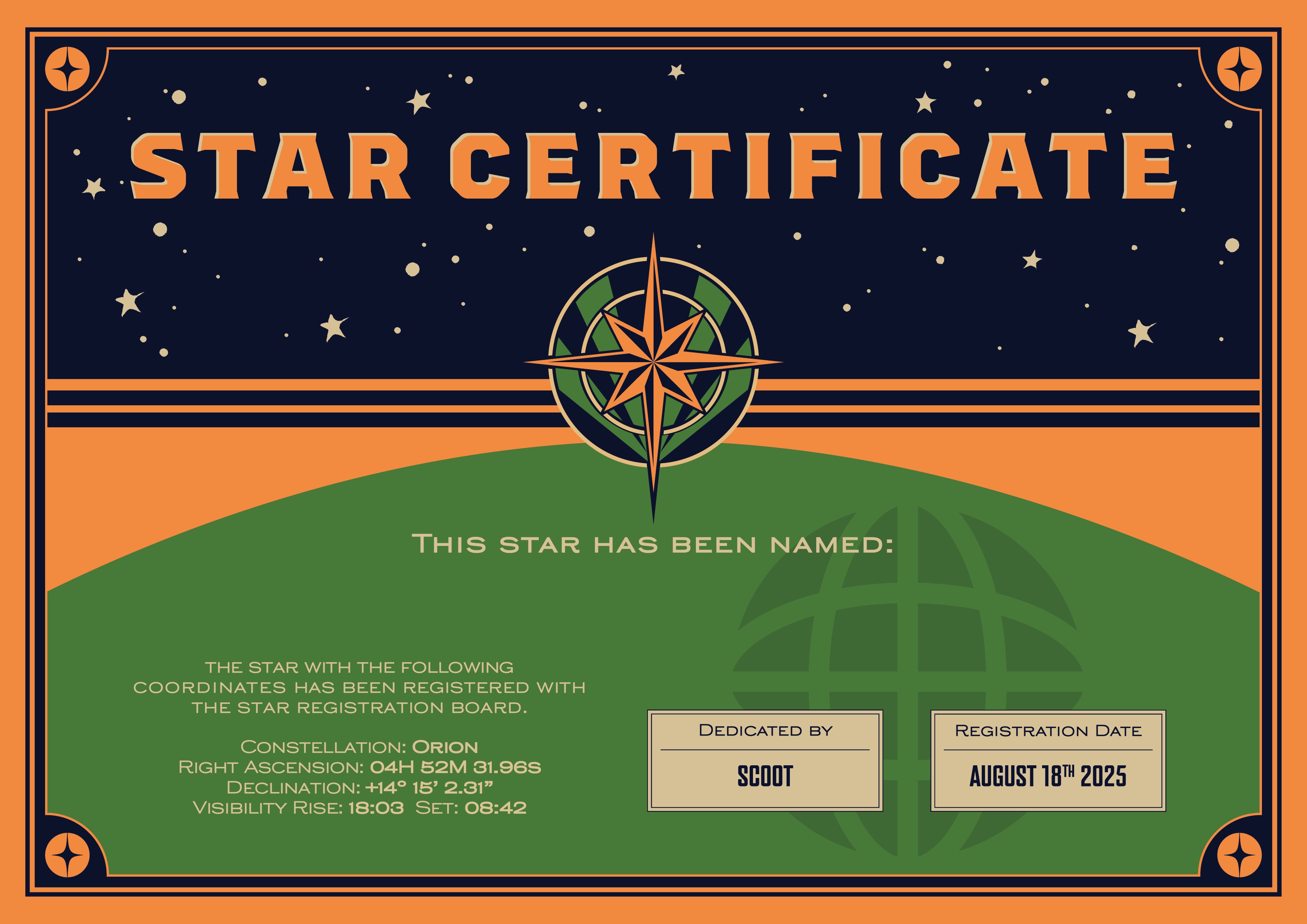 Scoot Star Certificate