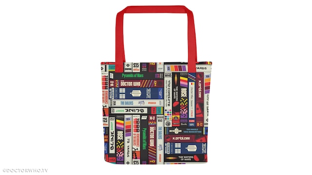 Doctor Who VHS Tapes Tote Bag
