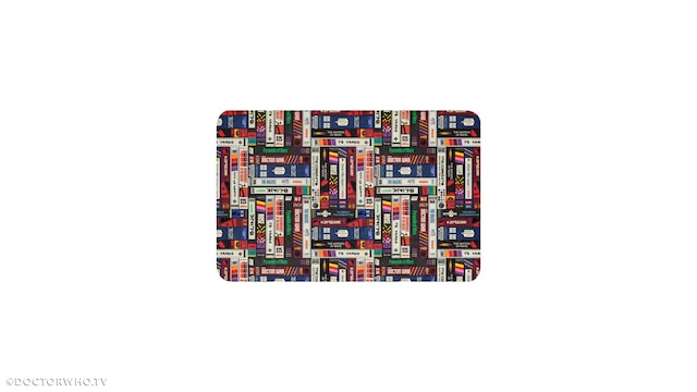 Doctor Who VHS Collection Sherpa Blanket