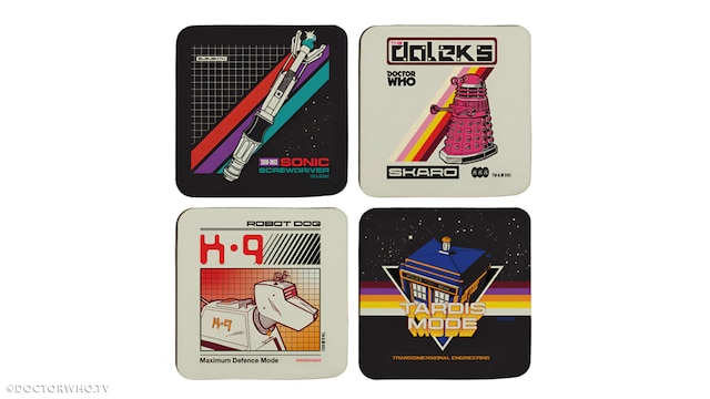 Doctor Who Iconography Coasters - Set of 4
