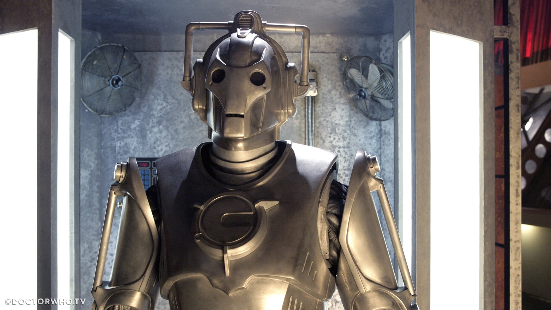 A Cybus Industries Cyberman as appears in 'Rise of the Cybermen'