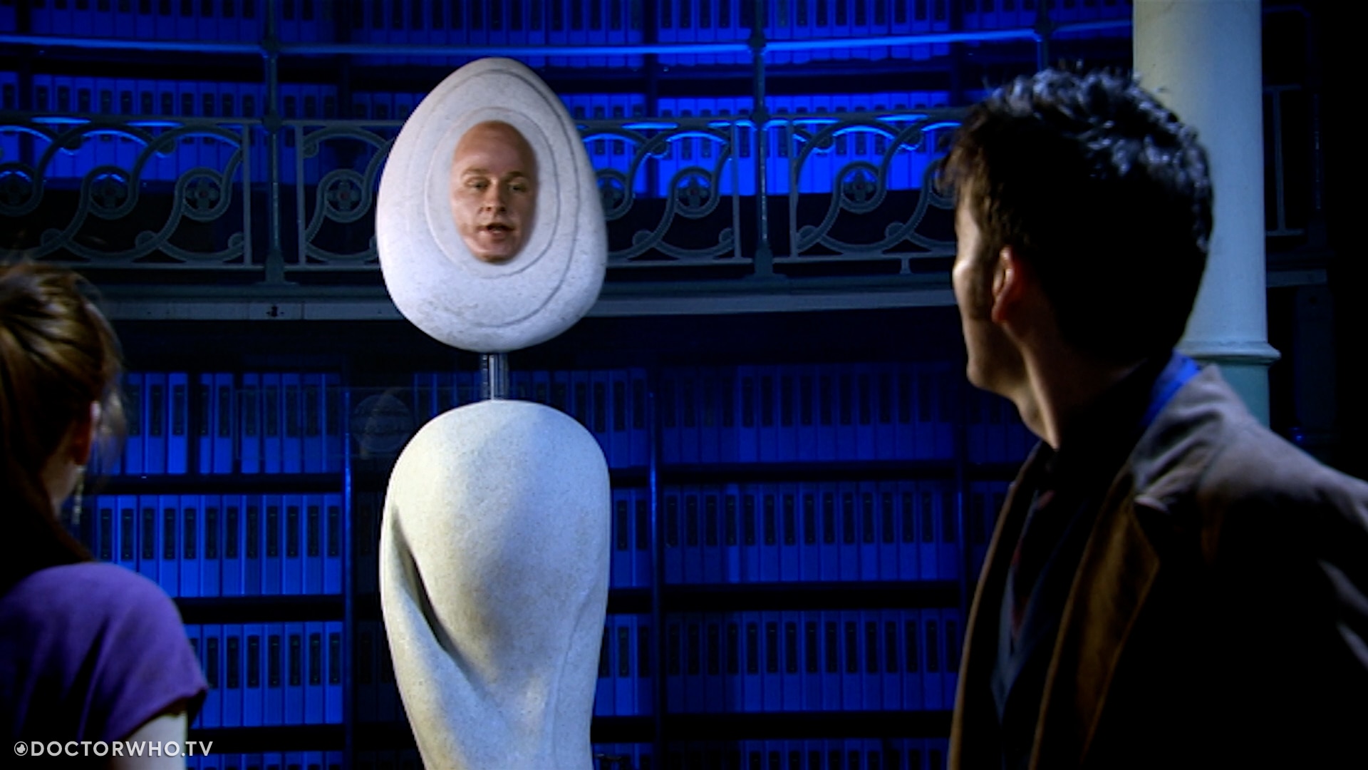 Another face appears on a Courtesy Node in 'Silence in the Library'