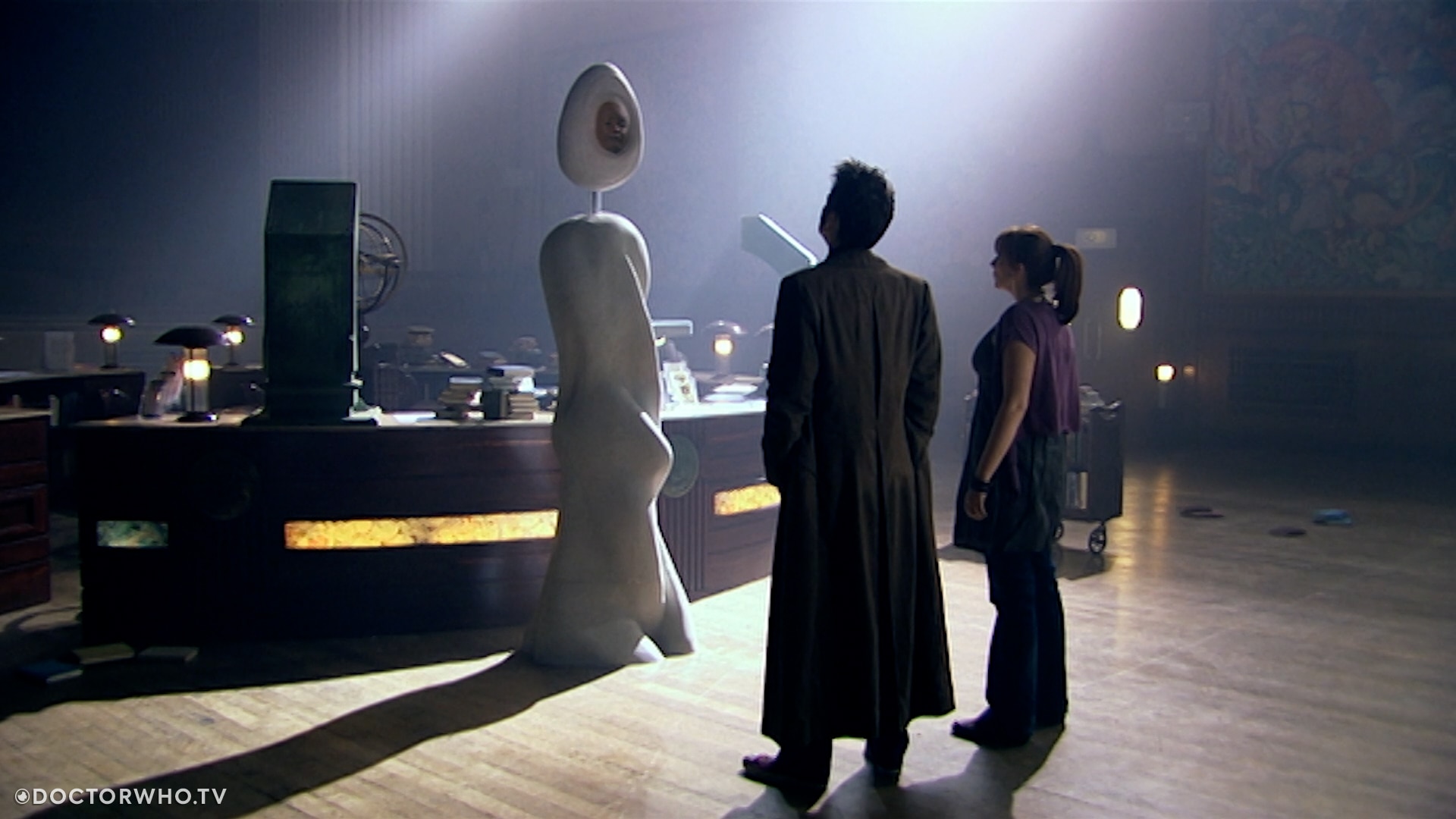 The Doctor and Donna discover a Courtesy Node in 'Silence in the Library'