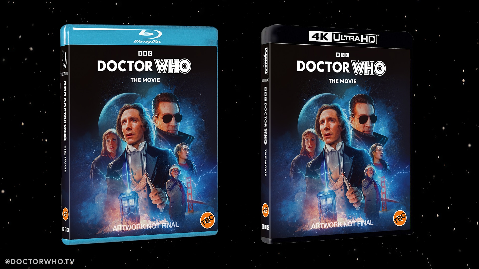 Blu-ray packart of Doctor Who: The Movie