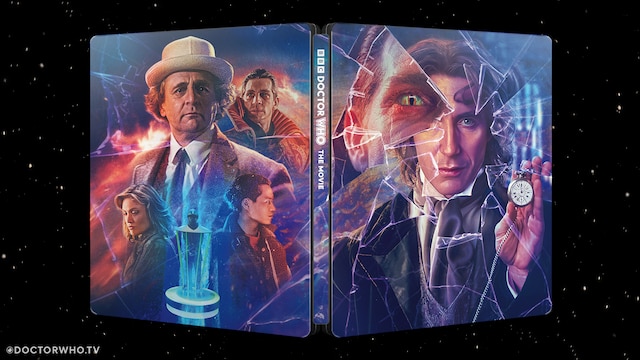 Steelbook art of Doctor Who: The Movie