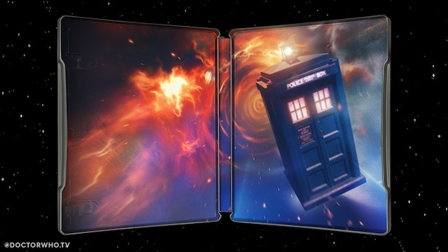 Steelbook art of Doctor Who: The Movie