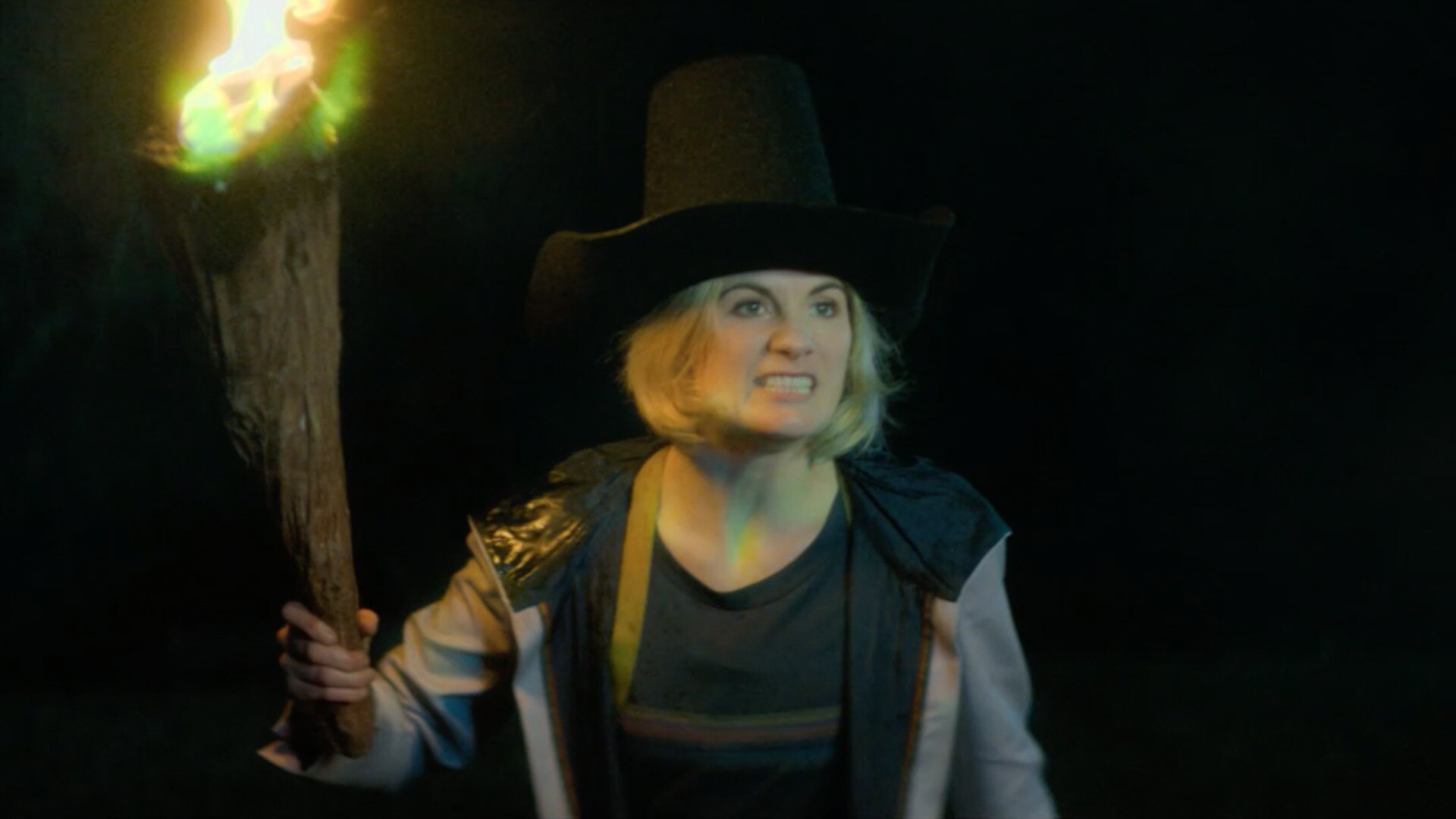 Thirteenth Doctor in a hat