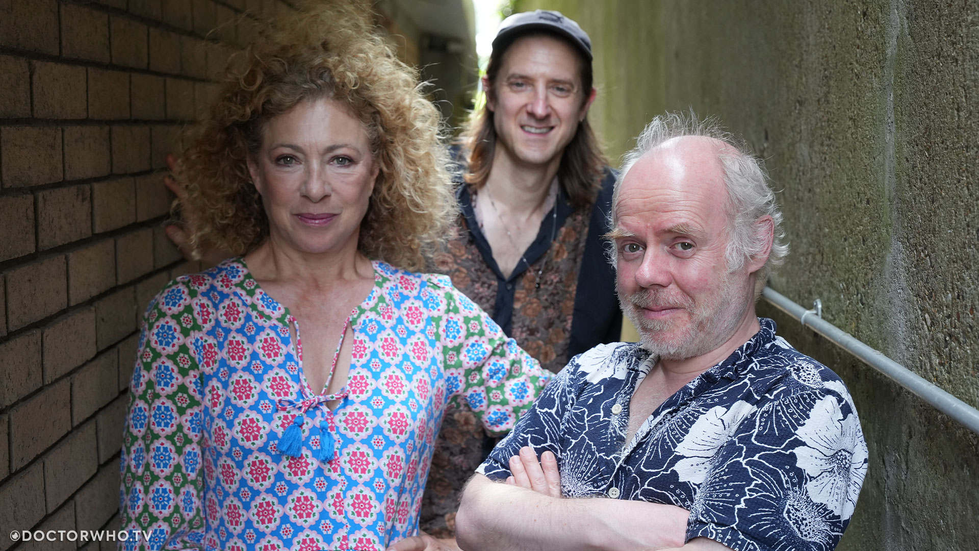 Alex Kingston, Arthur Darvill and Dan Starkey