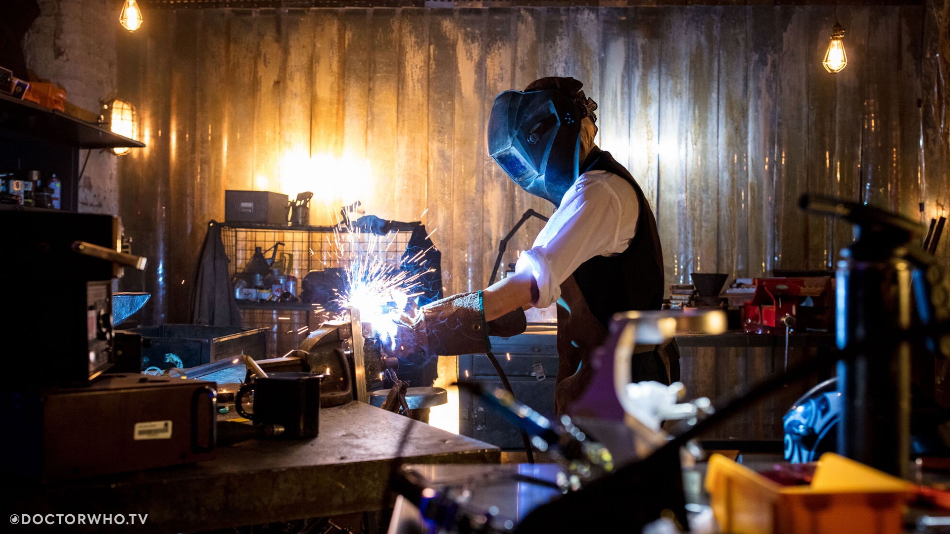 The Thirteenth Doctor hard at work, crafting her own sonic