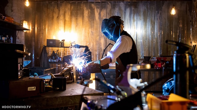 The Thirteenth Doctor hard at work, crafting her own sonic