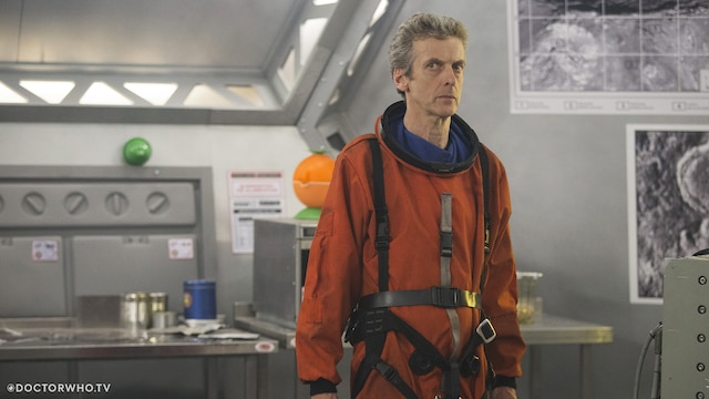 Peter Capaldi's Twelfth Doctor also finds the suit useful in 'Listen'.