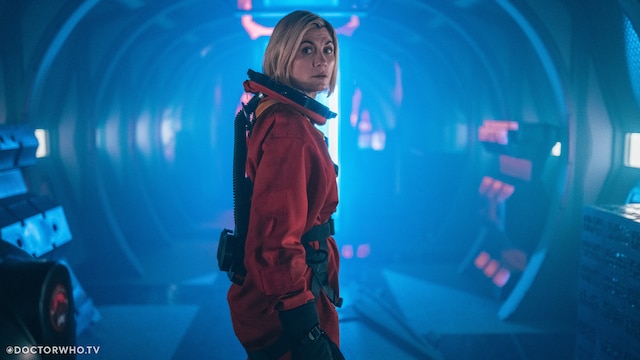 The Thirteenth Doctor (Jodie Whittaker) wears the suit in her final adventure 'The Power of the Doctor'.