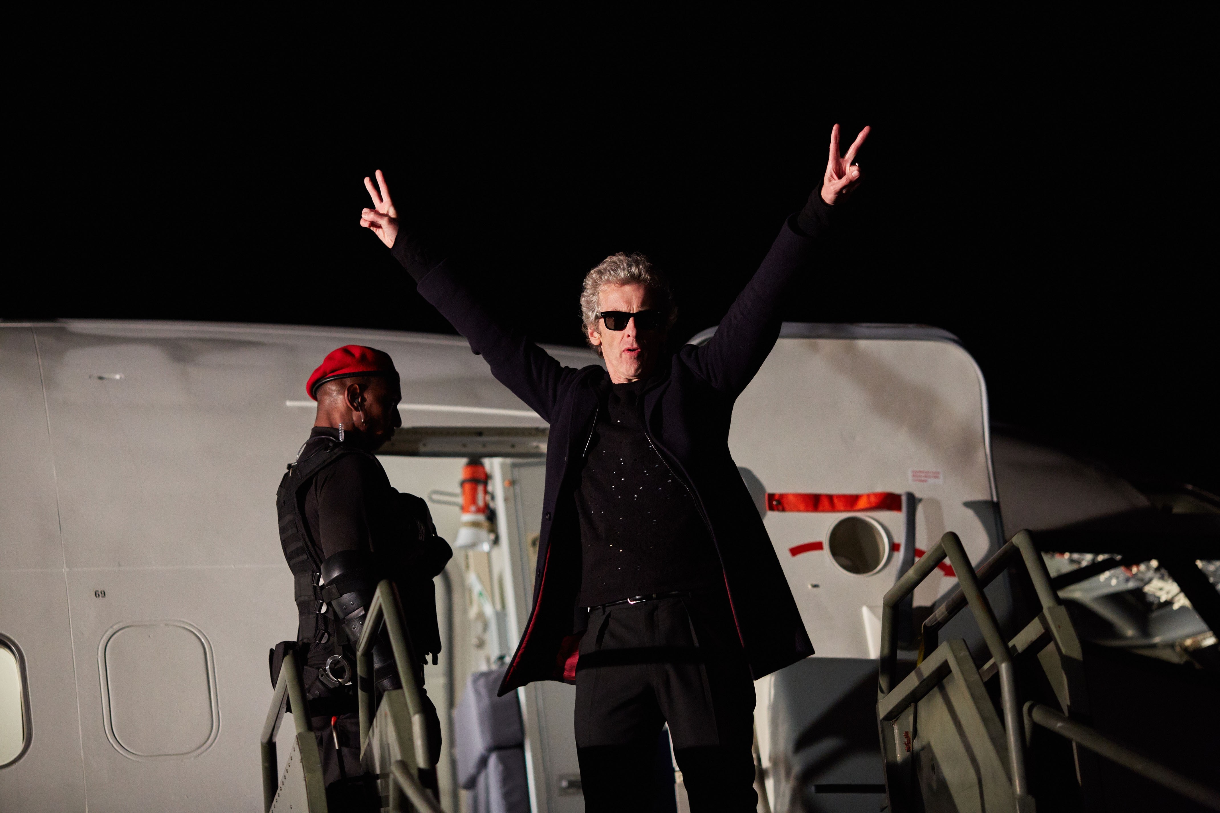 the twelfth doctor dons his sonic specs in the zygon invasion.