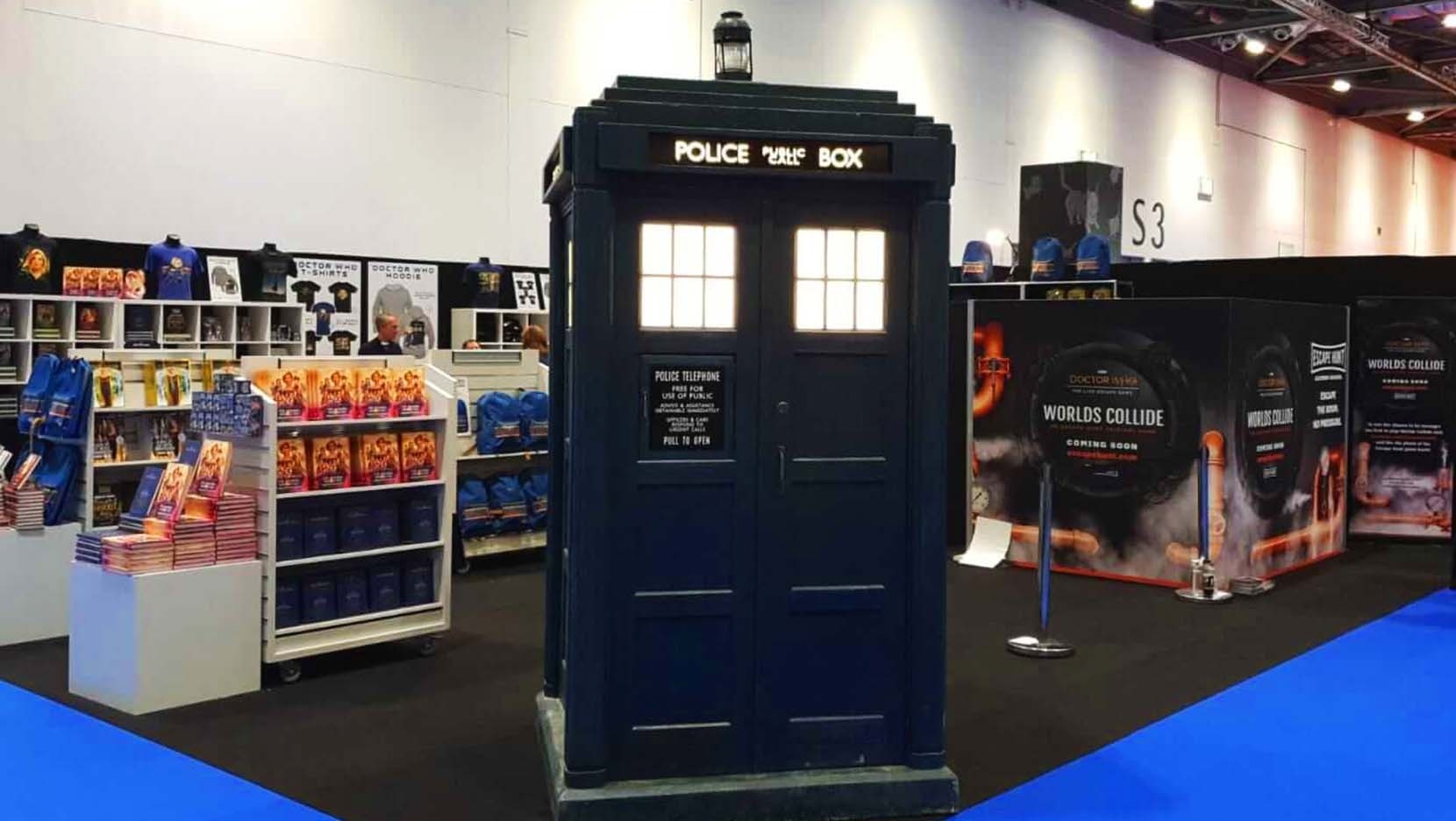 The TARDIS lands at London Comic Con with Doctor Who huge stand ...