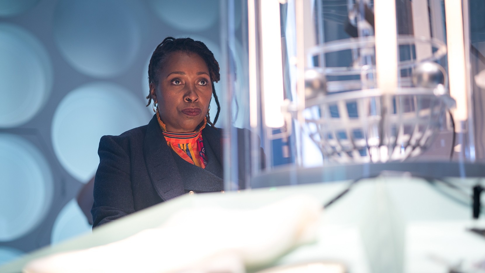 Jo Martin as the Fugitive Doctor in the TARDIS (Credit: BBC)
This Past Fortnight in Doctor Who History | April 24th – May 7th