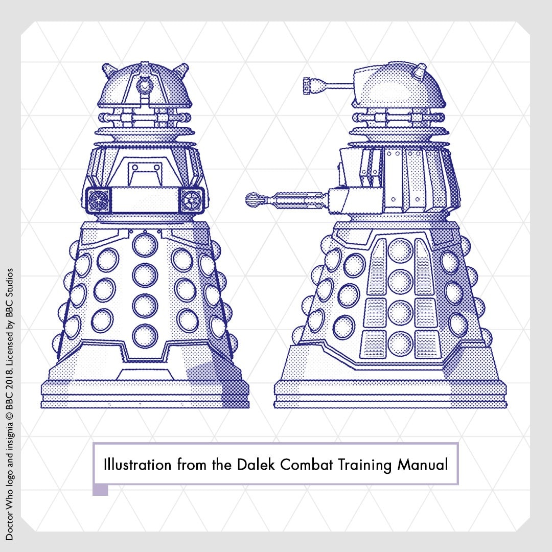 Illustration of Daleks