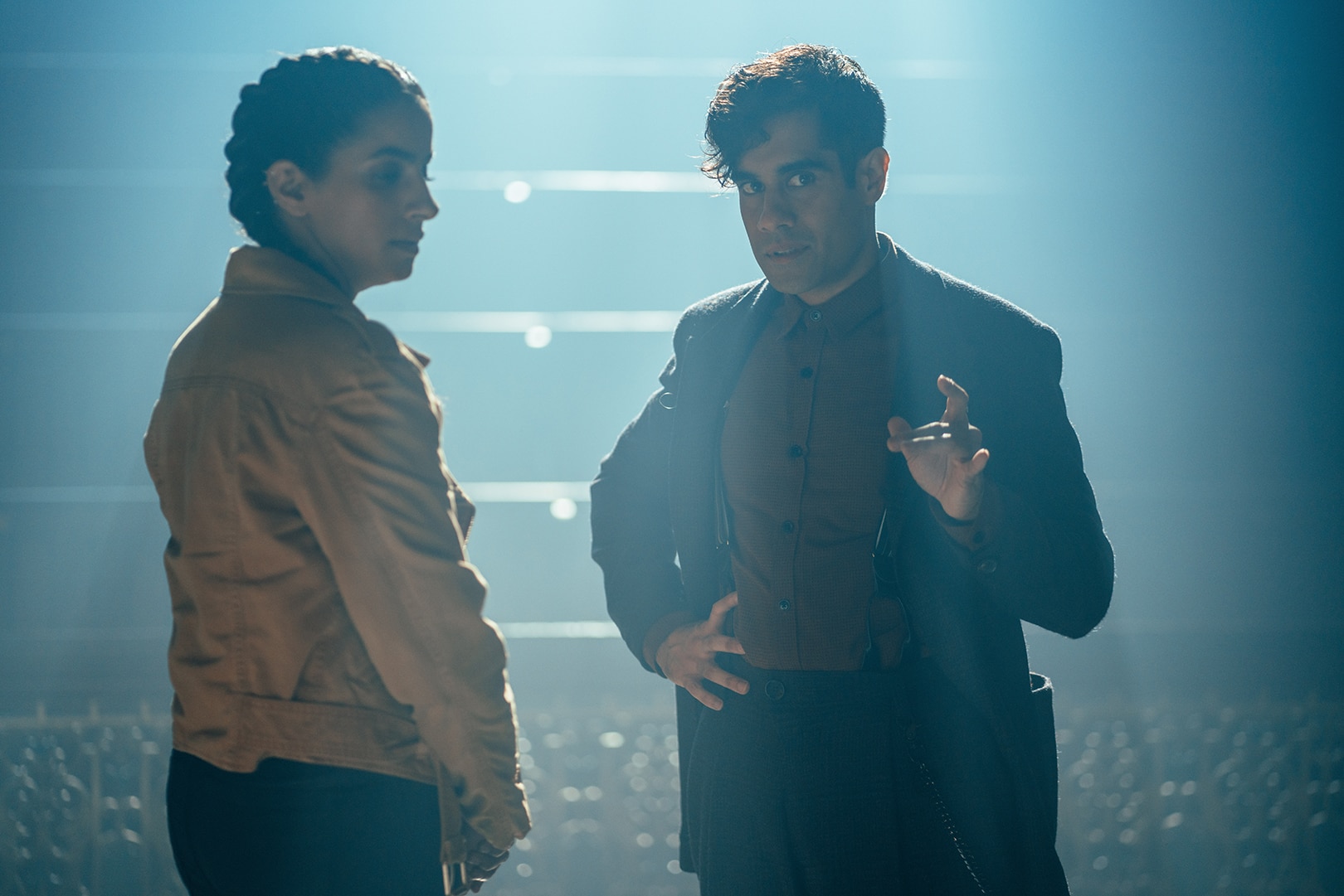 Mandip Gill as Yaz and Sacha Dhawan as the Master in 'The Power of the Doctor'