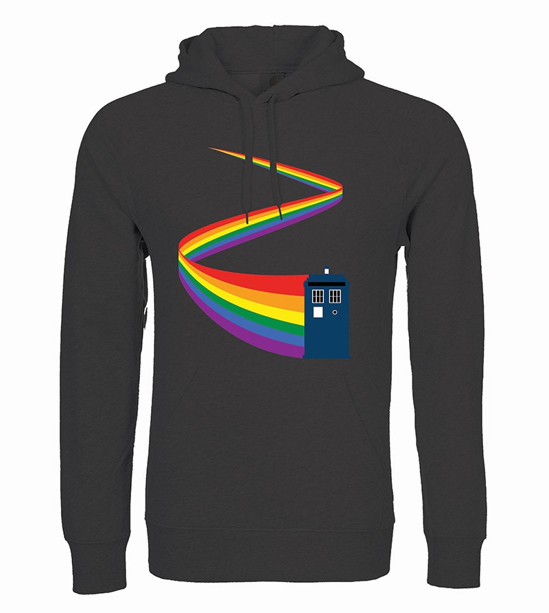 TARDIS Rainbow Hoodie