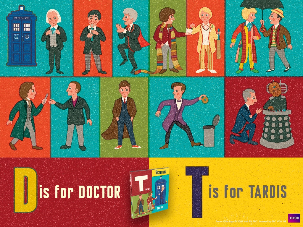 T is for TARDIS wallpaper - D is for Doctor