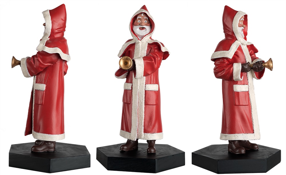 Image of 3 Robot Santa figurines