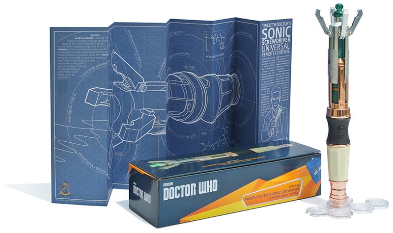 Image of Sonic Screwdriver Remote control next to box