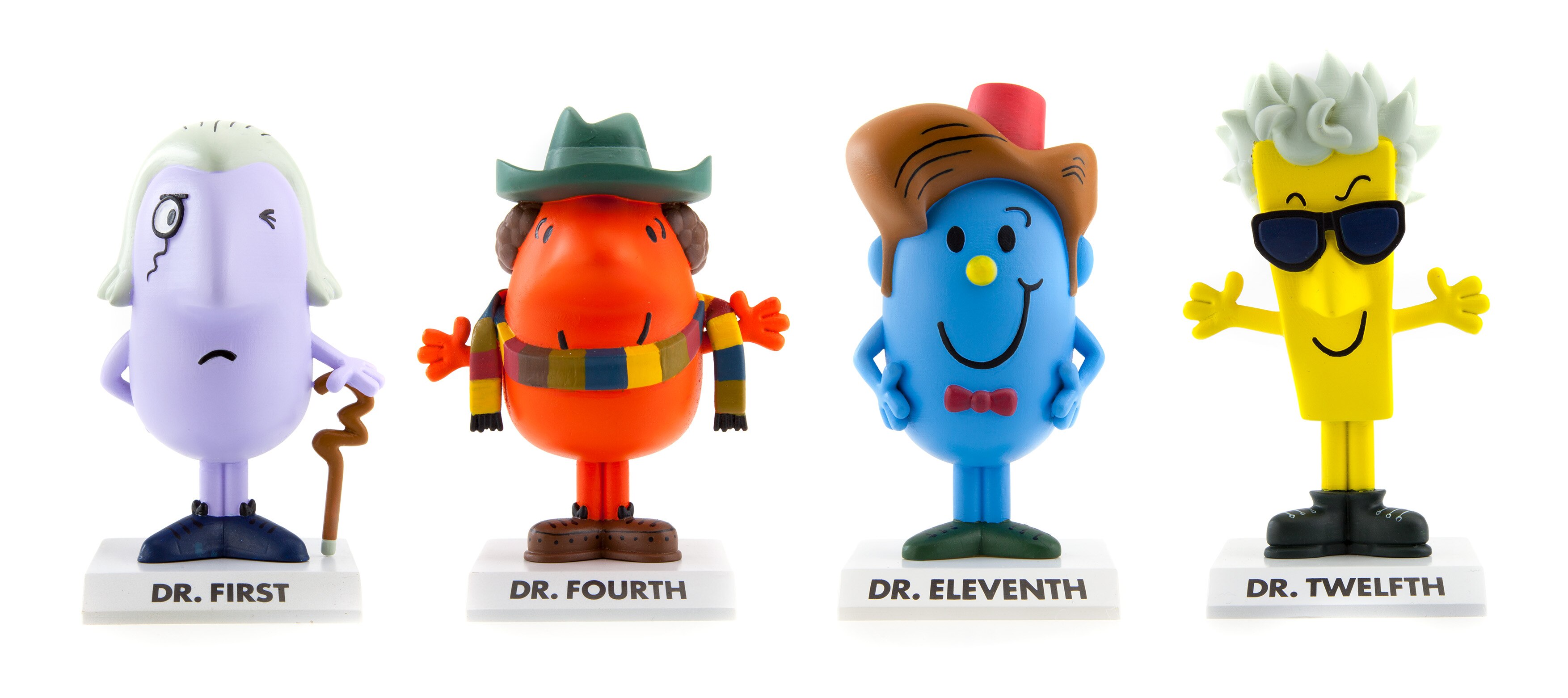 Image of four Dr. Men figurines