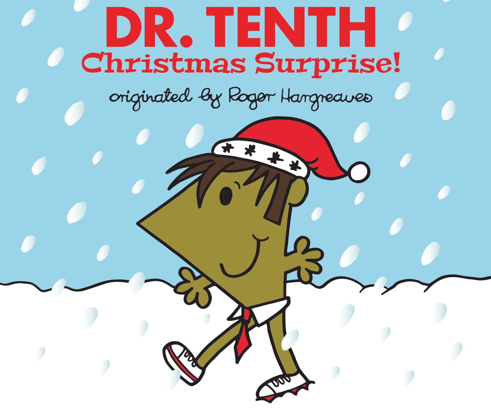 Image of Dr. Tenth front cover with cartoon Tenth Doctor in the snow