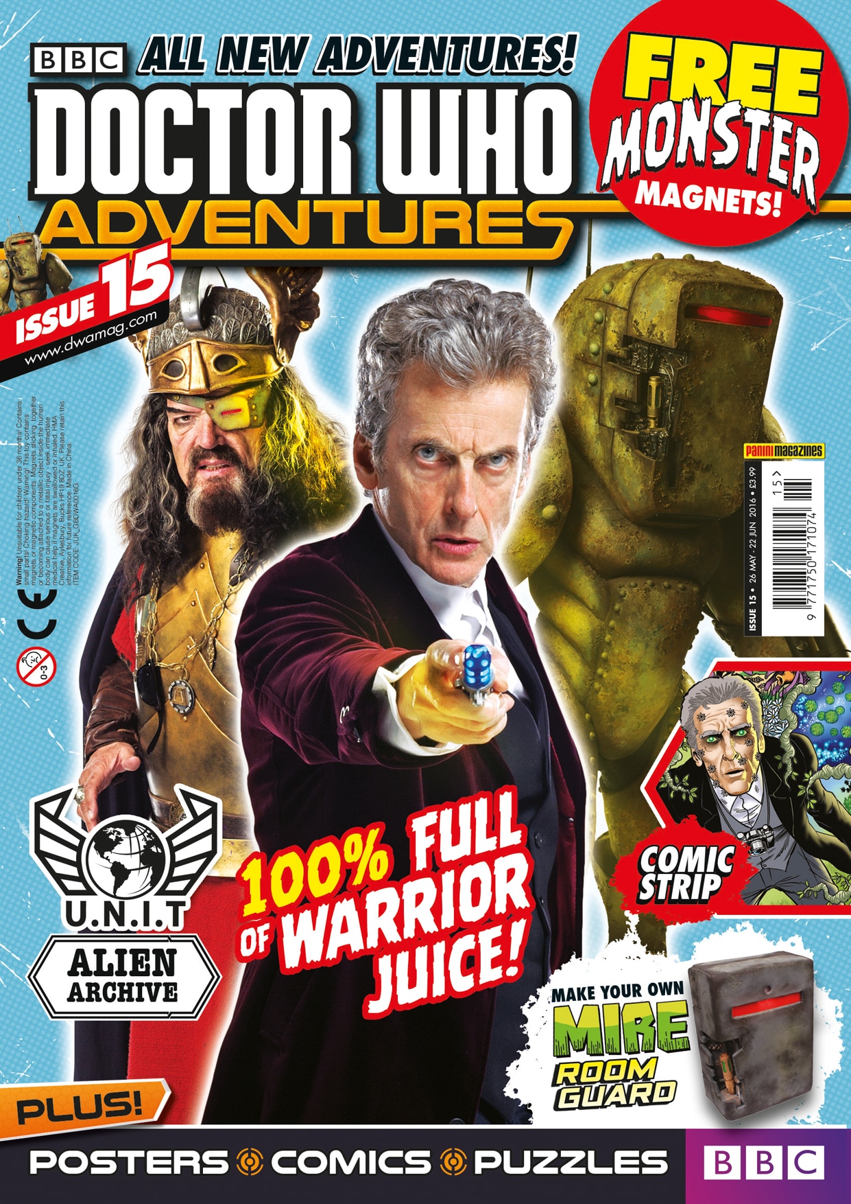 Doctor Who Adventures cover featuring Peter Capaldi