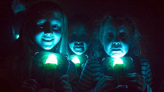 Children at the Doctor Who Experience with their passes