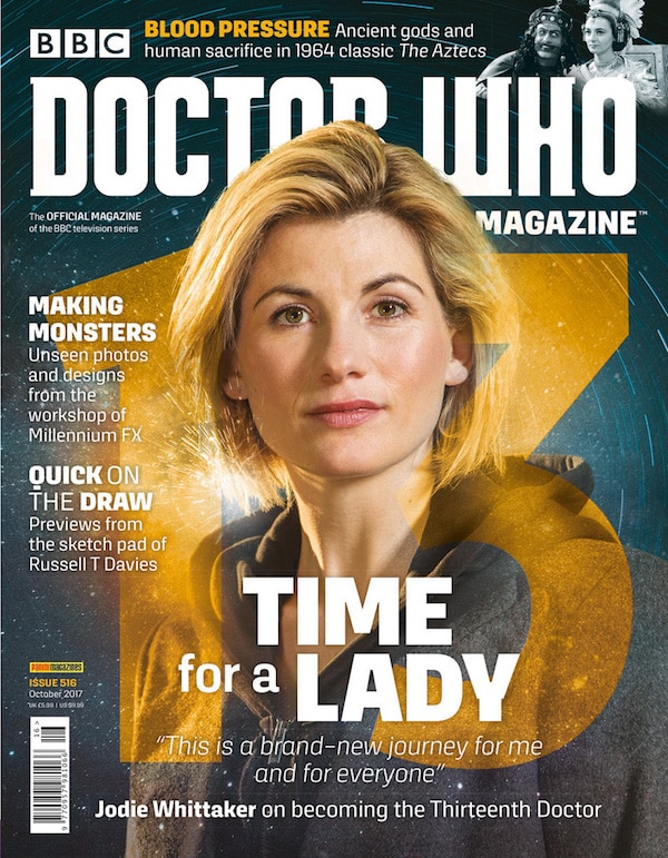 Jodie Whittaker on front of Doctor Who magazine