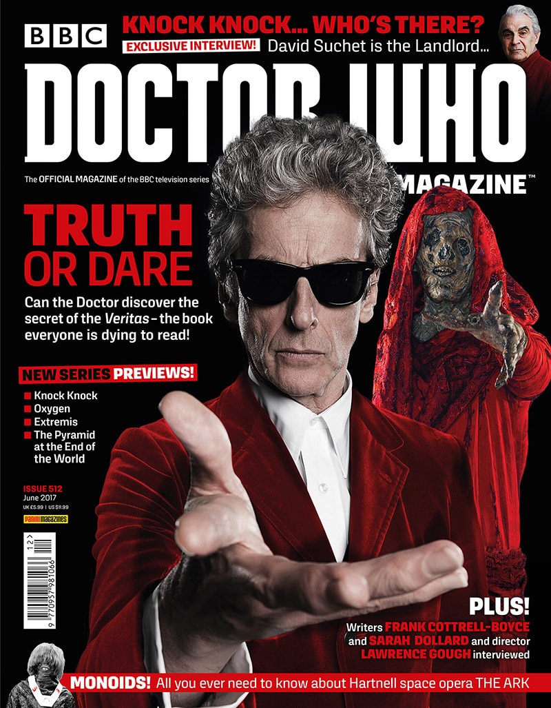 Peter Capaldi on the cover of Doctor Who magazine