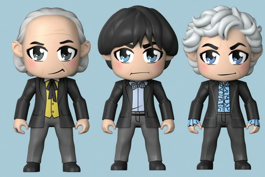 First, Second and Third Doctor - Kawaii style