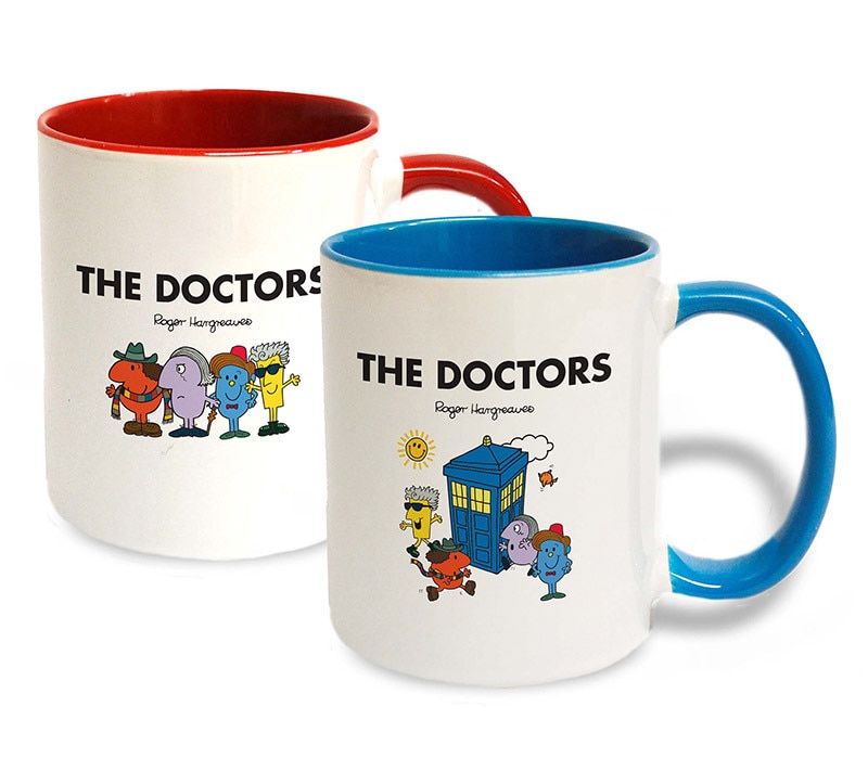 Mugs with Doctor Who characters as Mr Men