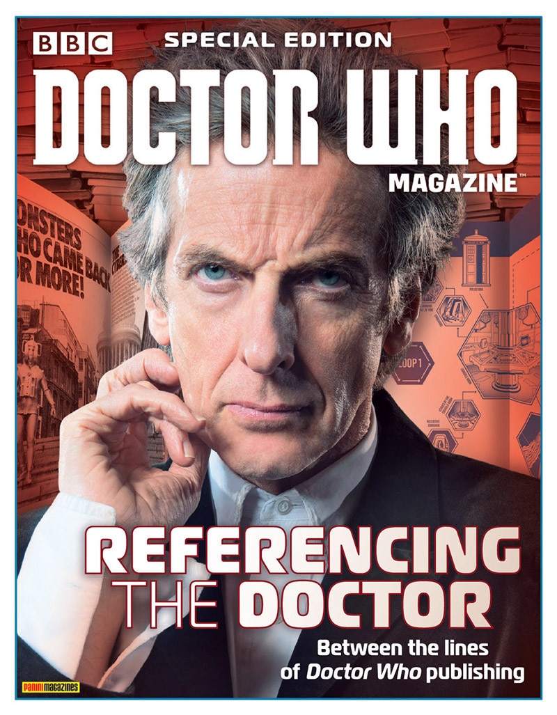 Man on cover of Doctor Who magazine