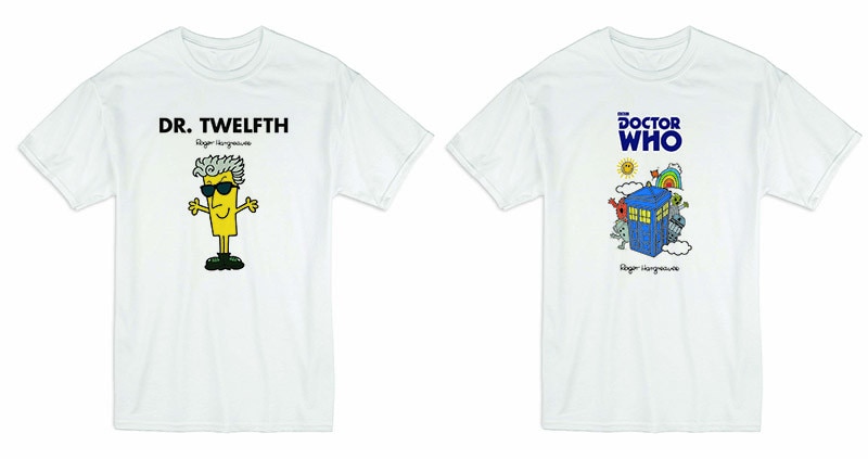 T Shirts with Doctor Who characters as Mr Men
