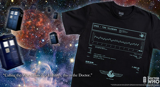 Space time telegraph t-shirt