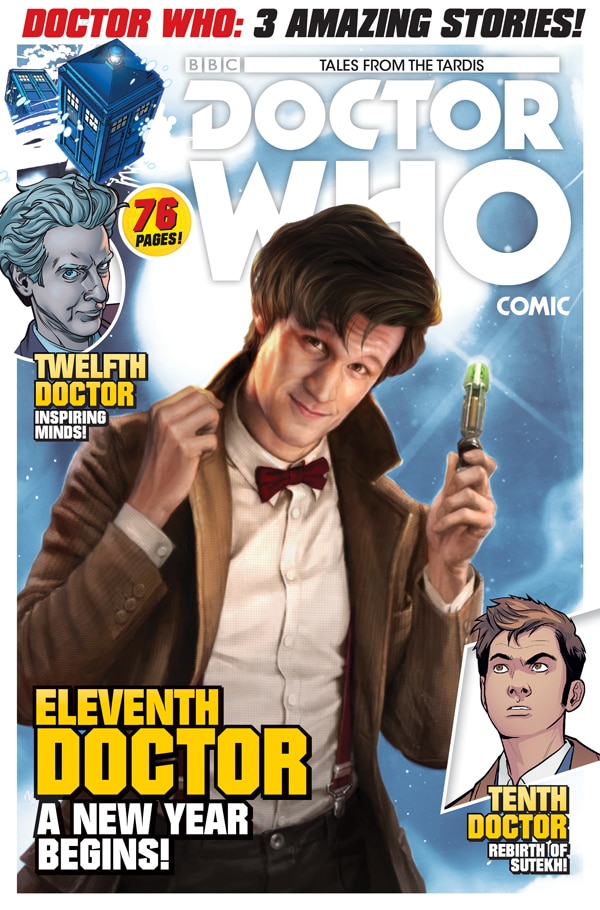 Man on cover of doctor who magazine