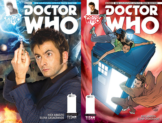 Tenth Doctor comic book covers