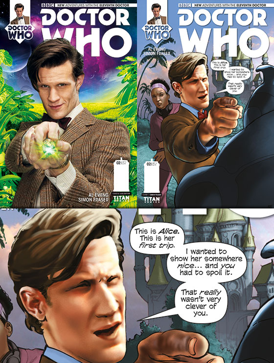 Eleventh Doctor comic book covers
